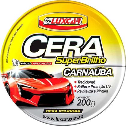 Imagem de Cera Em Pasta Superbrilho Carnaúba Concentrada Luxcar 200g