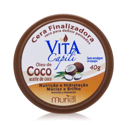 Imagem de Cera Finalizadora Óleo d Coco Nutrição Hidratação Maciez 40g