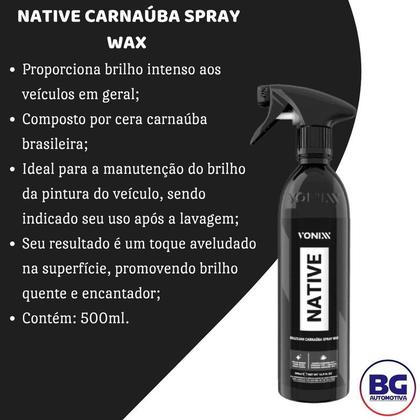Imagem de Cera Liquida Carnaúba Native Wax Spray Vonixx
