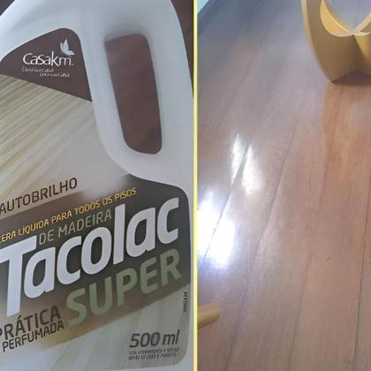 Imagem de Cera Líquida Piso de Madeira Tacolac Super Casa Km 500ml