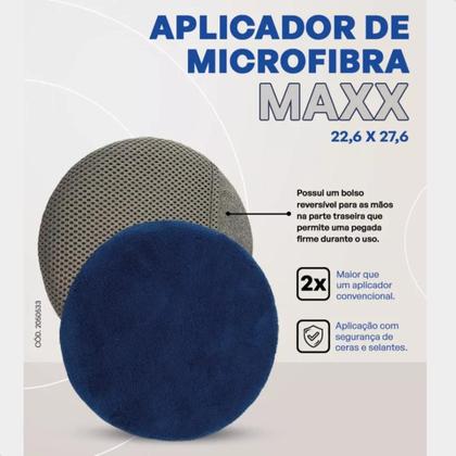 Imagem de Cera Meta Luster Polidor Aplicador De Microfibra Maxx Vonixx