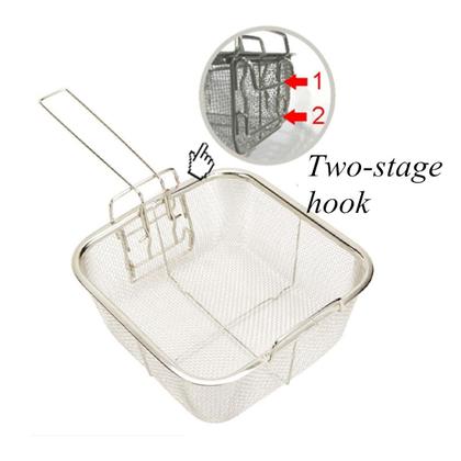 Imagem de Cerâmica antiaderente panela de cobre quadrado indução chef tampa de vidro fritar cesta rack de vapor 4 peças conjunto 9