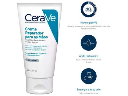 Imagem de Cerave Creme Reparador Para As Mãos Secas E Ásperas 50Ml