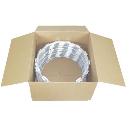 Imagem de Cerca concertina simples galvanizada 30cm 15 metros com kit