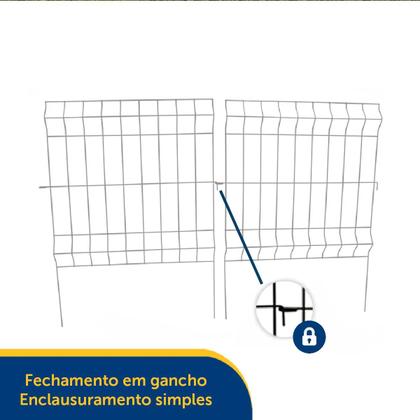 Imagem de Cerca Decorativa Jardim Arena 55x60 Cm Kit Com 40 Peças