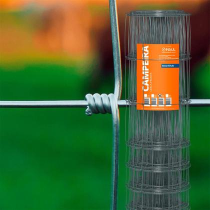 Imagem de Cerca Pronta Campeira de Arame Ovalado, Altura de 0,80m, Fios de aço 2,30mm, Malha 20x10cm, Rolo 50m