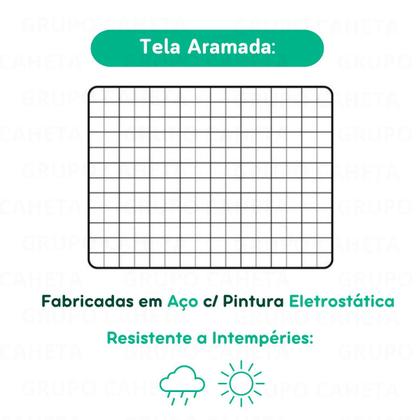 Imagem de Cercadinho 10 Painéis 60x80cm Modular Cerca Aramada Segurança e Praticidade