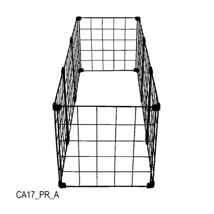 Imagem de Cercadinho Aramado Preto Para Pet - 1,20 x 0,30 x 0,40m