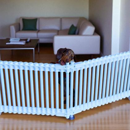 Imagem de Cercadinho em pvc 60 cm-kit 2 lados para cachorro pequeno porte