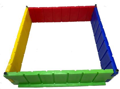 Imagem de Cercadinho Infantil Barato 1x1- Cercadinho Colorido Para Bolinhas- Cercadinho Piscina Playground Crianças Todas Idades