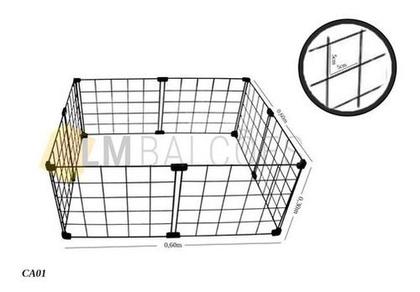 Imagem de Cercadinho Para Pet Tela Aramada 0,60 X 0,60 X 0,30