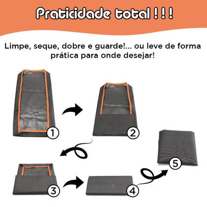 Imagem de Cercado Aramado Porquinho da Índia 30x60 Cm Branco com Bandeja Higiênica Impermeável