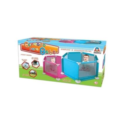 Imagem de Cercado Chiqueirinho Para Bebe Menino Azul Com Base Em E.v.a