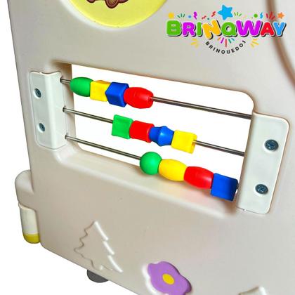 Imagem de Cercado Infantil Modular 113x78x59cm Chiqueirinho Plástico Portátil com Ventosa Brinqway Bw-287
