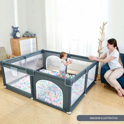 Imagem de Cercado Para Bebê Brincar Grande Infantil Cercadinho Chiqueirinho 180x150