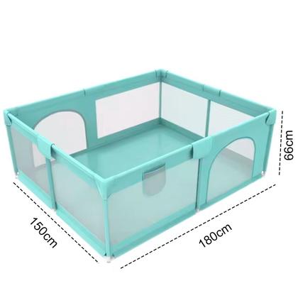 Imagem de Cercado Para Bebê Brincar Grande Infantil Cercadinho Chiqueirinho 180x150 Verde