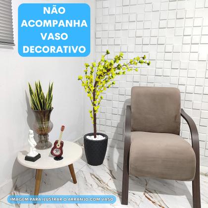 Imagem de Cerejeira Com Galho Curvo Cores Planta Artificial Sem Vaso