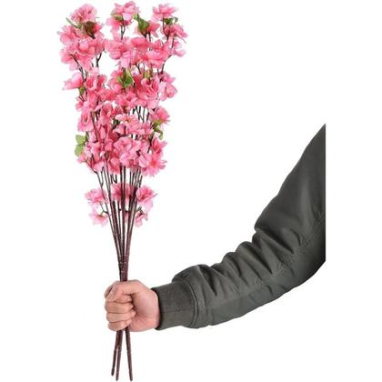 Imagem de Cerejeiras Rosa Flores Delicadas Kit com 10 Galhos