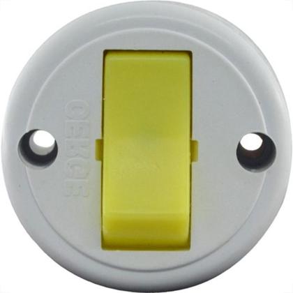 Imagem de Cerge Interr Ext. 1 Interruptor  Redondo - Kit C/10 Pc