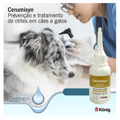 Imagem de Cerumisyn 50Ml Loção Ceruminolítico Knig Kit Com 6 Unid