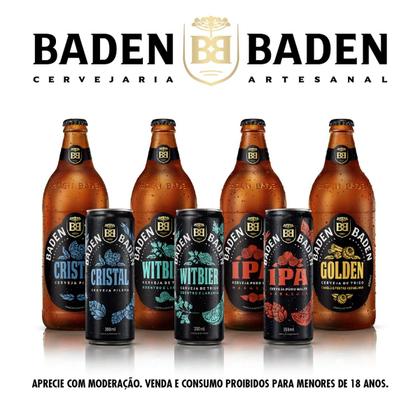 Imagem de Cerveja Baden Baden Cristal Lata 350 ml Pack com 6 Unidades