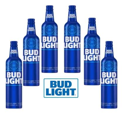 Imagem de Cerveja Bud Light Kit Com 6 Unidades Garrafa Alumínio 473ml