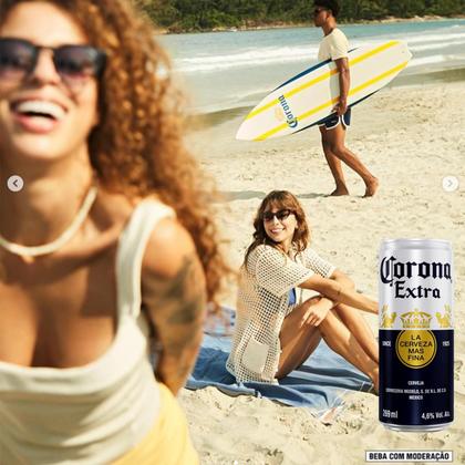 Imagem de Cerveja Corona Extra Lata 269Ml (Caixa 24 Unidades)