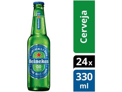 Imagem de Cerveja Heineken 0.0 Pilsen Lager sem Álcool - 24 Unidades 330ml