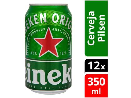 Imagem de Cerveja Heineken Premium Puro Malte Pilsen Lager - 12 Unidades Lata 350ml