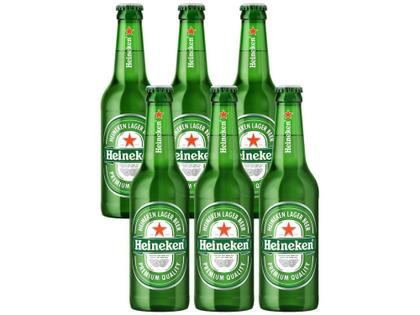Imagem de Cerveja Heineken Puro Malte Pilsen Lager Premium - Long Neck 6 Garrafas de 330ml