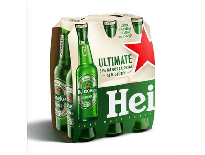 Imagem de Cerveja Heineken Ultimate Sem Glúten Puro Malte 6 Unidades Garrafa 330ml