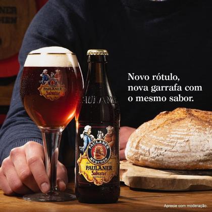 Cerveja Paulaner Salvator Puro Malte Alemã Garrafa 330ml Imagem de Cerveja Paulaner Salvator Puro Malte Alemã Garrafa 330ml