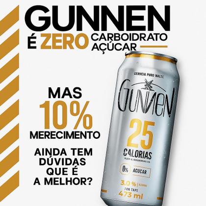 Imagem de Cerveja Pilsen Zero Açúcar Low Carb 12 Un. Latão 473ml 3alc