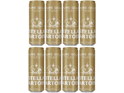 Imagem de Cerveja Stella Artois Pure Gold Puro Malte 8 Unidades Lata 350ml