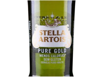 Imagem de Cerveja Stella Artois Pure Gold sem Glúten Puro Malte 6 Unidades Garrafa Longneck 330ml