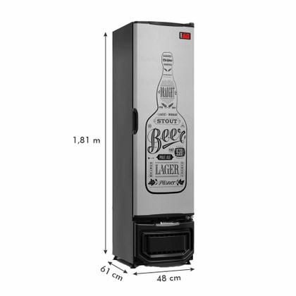 Imagem de Cervejeira 230 litros Frost Free Porta Cega Gelopar Inox 127v