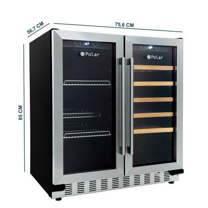 Imagem de Cervejeira Adega 2 Portas Duo Maxi Inox Polar