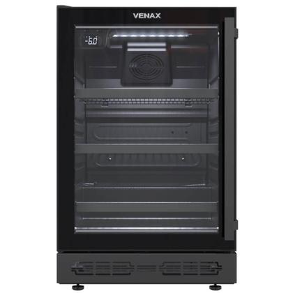Imagem de Cervejeira de Embutir Venax Top Light In 100L Preto Fosco Led Branco Porta Invertida de Vidro 127V