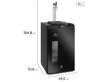 Imagem de Cervejeira Electrolux Home Bar com Torre de Chop 100 Litros Preta - EB10C