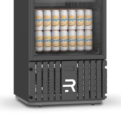 Imagem de Cervejeira Expositora Porta Vidro 400l Vcce400pvpp Preta 220v Refrimate Com Chopeira 3,5l 220v