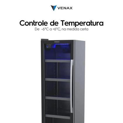 Imagem de Cervejeira Expositora Venax 209L Blue Ligth 200 EXPVBL209 Preto 110V/220V