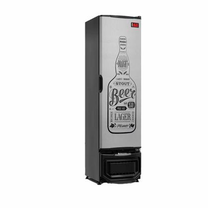 Imagem de Cervejeira Geladeira 228 litros Frost Free Porta Cega Gelopar Inox  220V