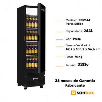 Imagem de Cervejeira Imbera Vertical CCV144 Porta Cega 244L Display Digital220V