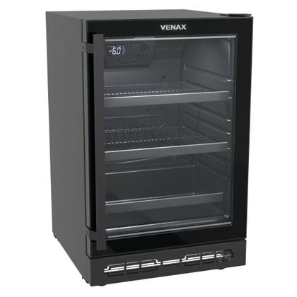 Imagem de Cervejeira Venax Top Light In 100 82l com Opção de Embutir 34 Garrafas Preto Fosco 127v