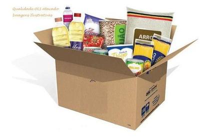 Imagem de Cesta Básica Completa 50 Itens C/ Produtos Limpeza Econômi