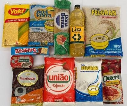 Imagem de Cesta Básica Completa - Alimentos Cruciais - 11 Itens