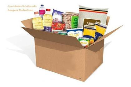 Imagem de Cesta Básica Completa Grande Com Alimentos Total 40 Itens