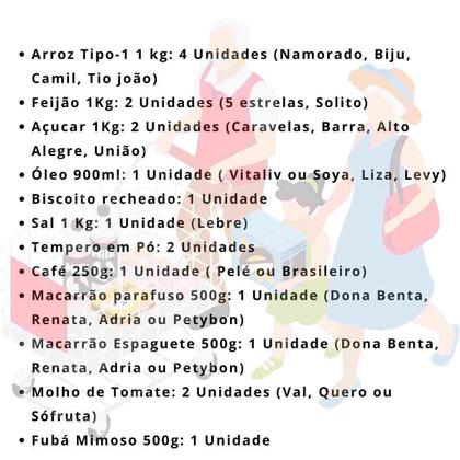 Imagem de Cesta Básica de Alimentos 4 Kg de Arroz Completa 