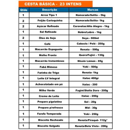 Imagem de Cesta Básica de Alimentos com 23 Itens de Alta Qualidade