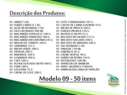 Imagem de Cesta Básica De Alimentos Completa E Econômica Com 50 Itens